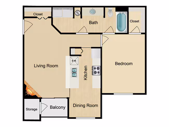 Unit AUCMPX 227 floor plan